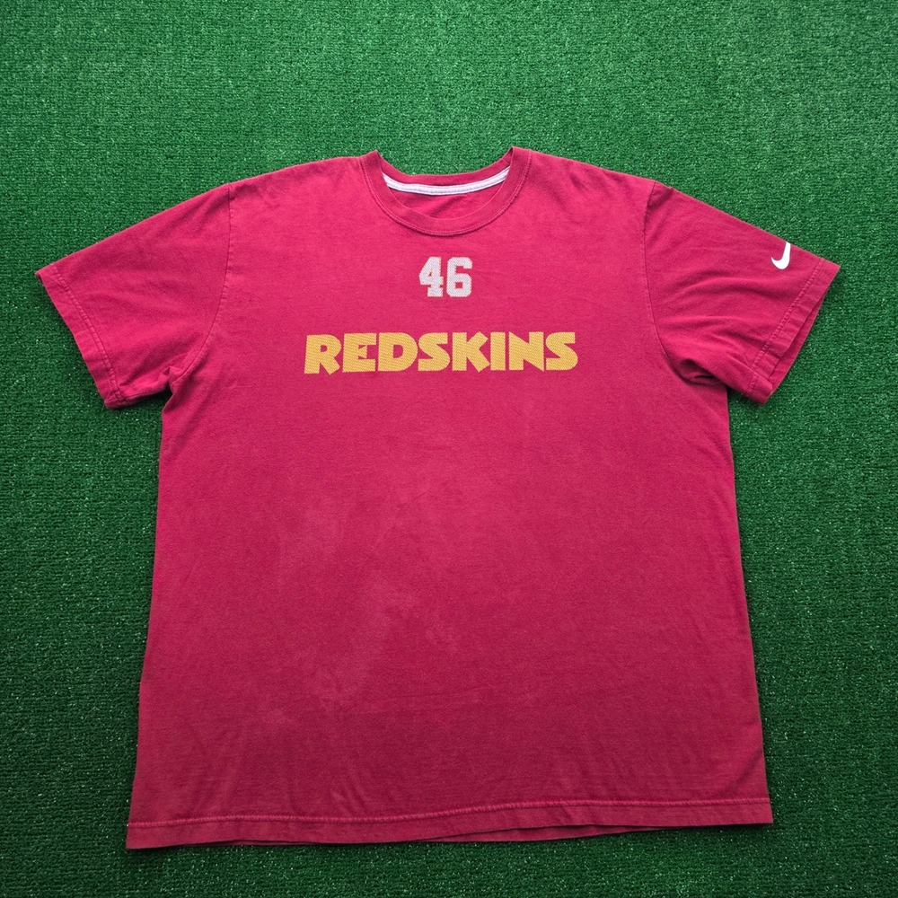Washington Commanders Tshirt Mens 2XL Red Nike #46 Alfred Morris NFL‎ Football